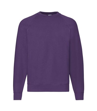 Fruit of the Loom Mens Classic Raglan Sweatshirt (Purple) - UTPC6399