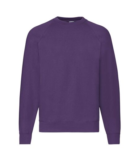Fruit of the Loom Mens Classic Raglan Sweatshirt (Purple) - UTPC6399