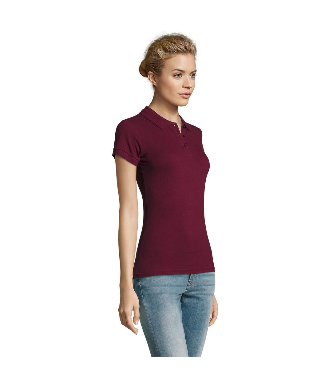 Polo Perfect Femme Bordeaux SOLS-1