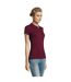 Polo Perfect Femme Bordeaux SOLS-1