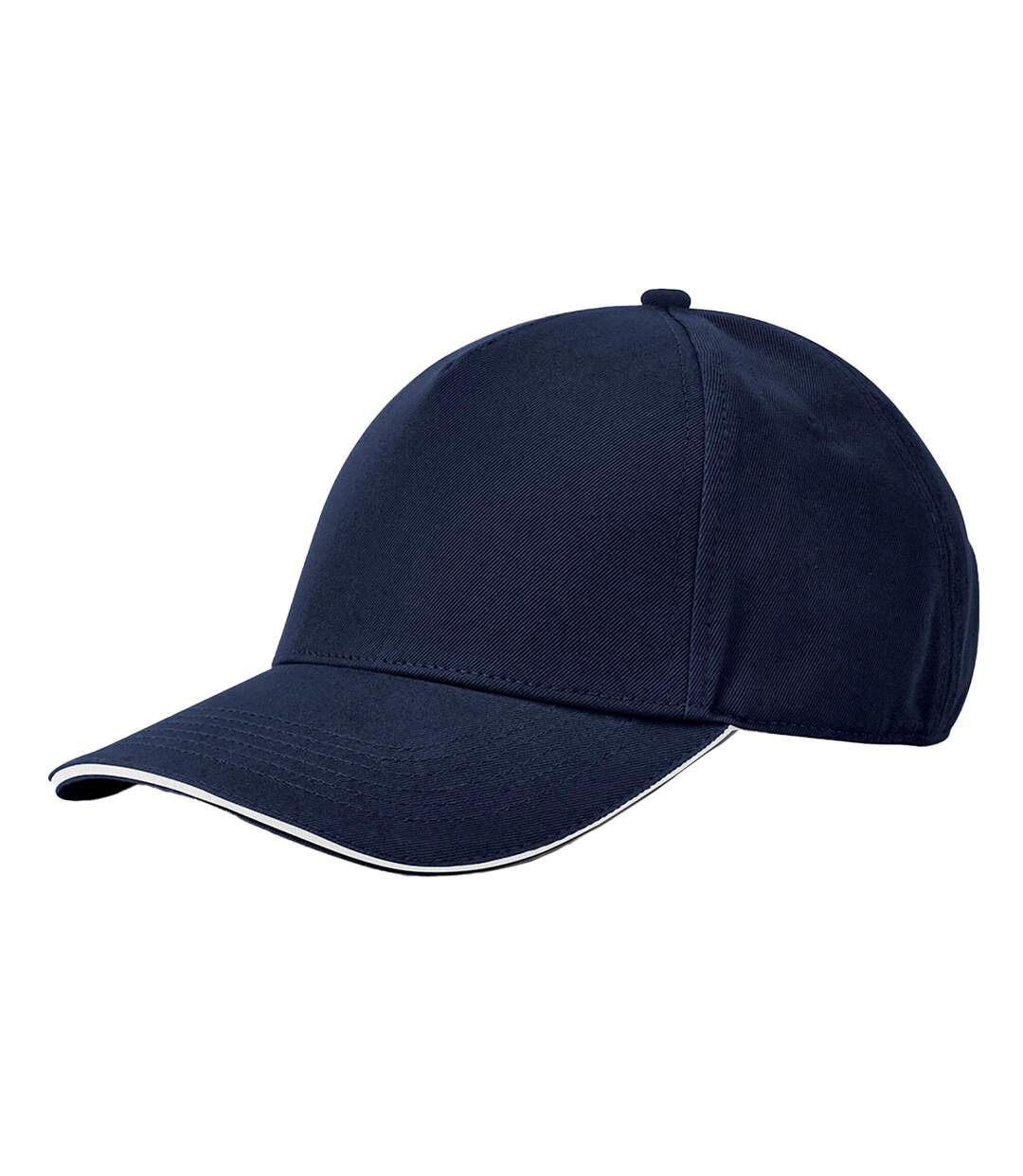 Casquette De Baseball Earthaware Classic Bleu Marine Français Blanc Beechfield-2