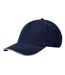 Casquette De Baseball Earthaware Classic Bleu Marine Français Blanc Beechfield-2