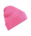 Bonnet à revers mixte rose vif Beechfield