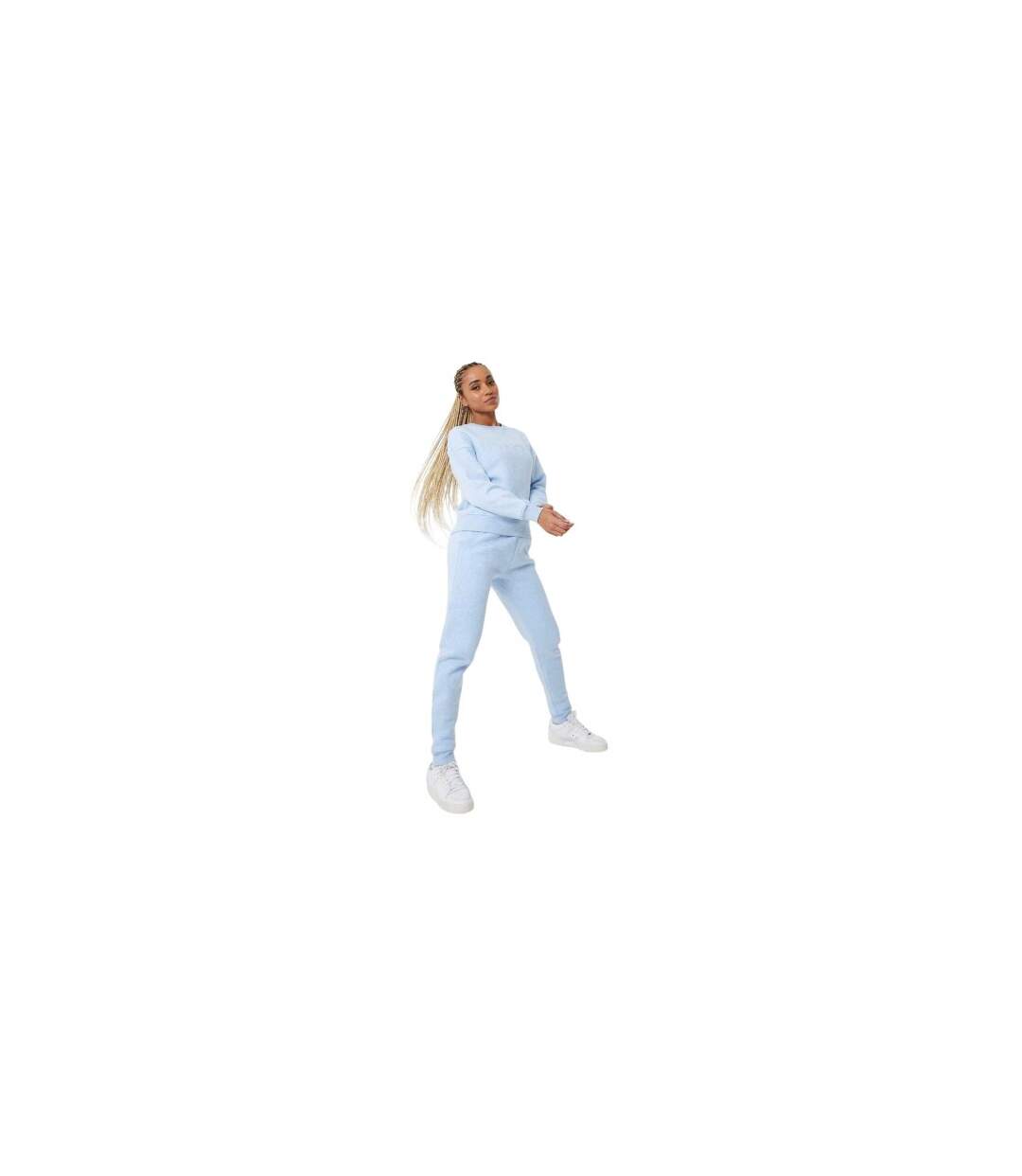 Pantalon De Jogging Femme Bleu Chiné USA-1