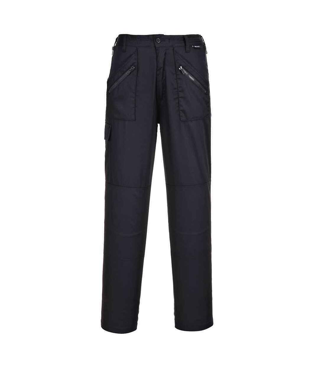 Womens/ladies Cargo Trousers Black Portwest-2