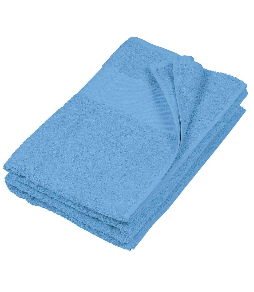 Serviette de bain 70 x 140 cm - K113 - bleu azur-1