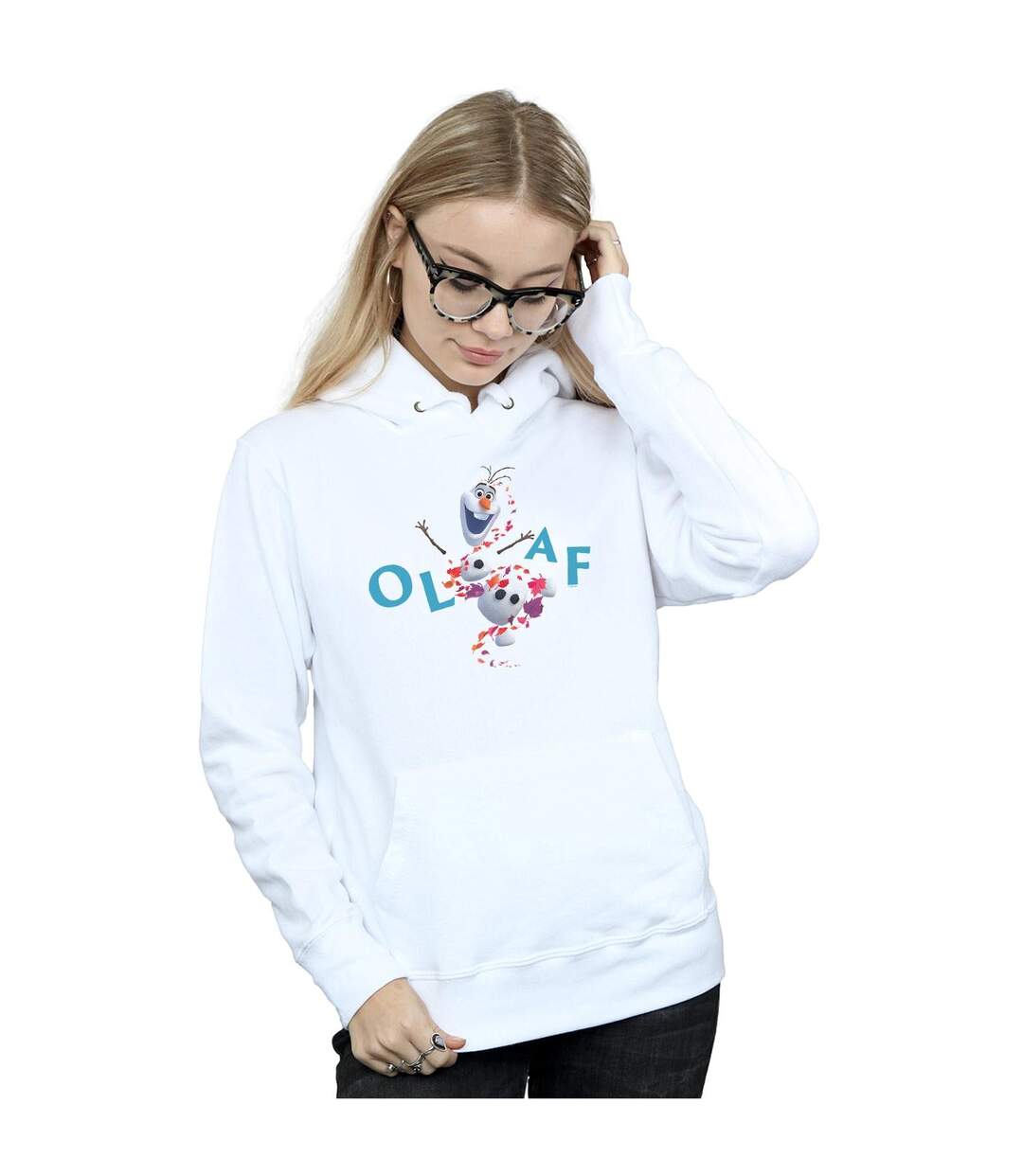 Disney Sweat à capuche Frozen 2 Olaf Leaf Jump Womens/Ladies (Blanc) - UTBI8201-2