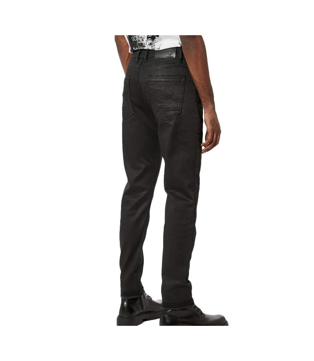 Jean Slim Enduit Noir Homme Kaporal Daxko - M-2