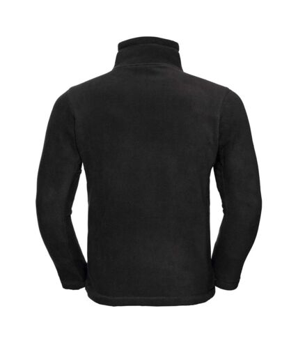 Russell Mens 1/4 Zip Outdoor Fleece Top (Black)