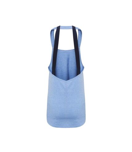 Débardeur double bretelles femme bleu chiné Tri Dri