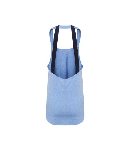 Débardeur double bretelles femme bleu chiné Tri Dri