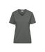 T-shirt Bio Workwear Femme Gris Foncé James And Nicholson-1