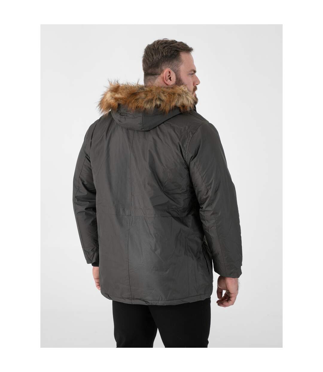 D555 Parka Grande Taille Lovett Homme Bleu Marine Duke-2
