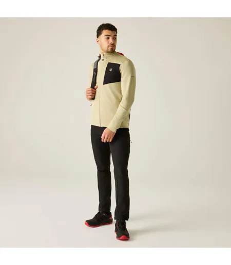 Veste De Sport Extensible À Col Montant Venture Homme Blanc Cassé Dare 2B