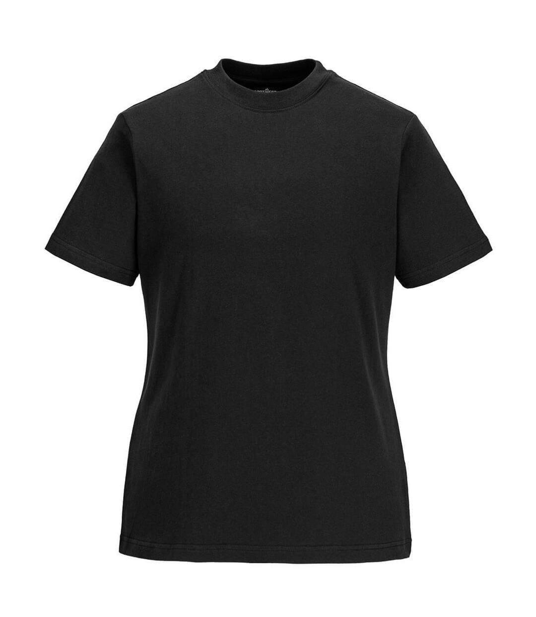 T-shirt femme noir Portwest