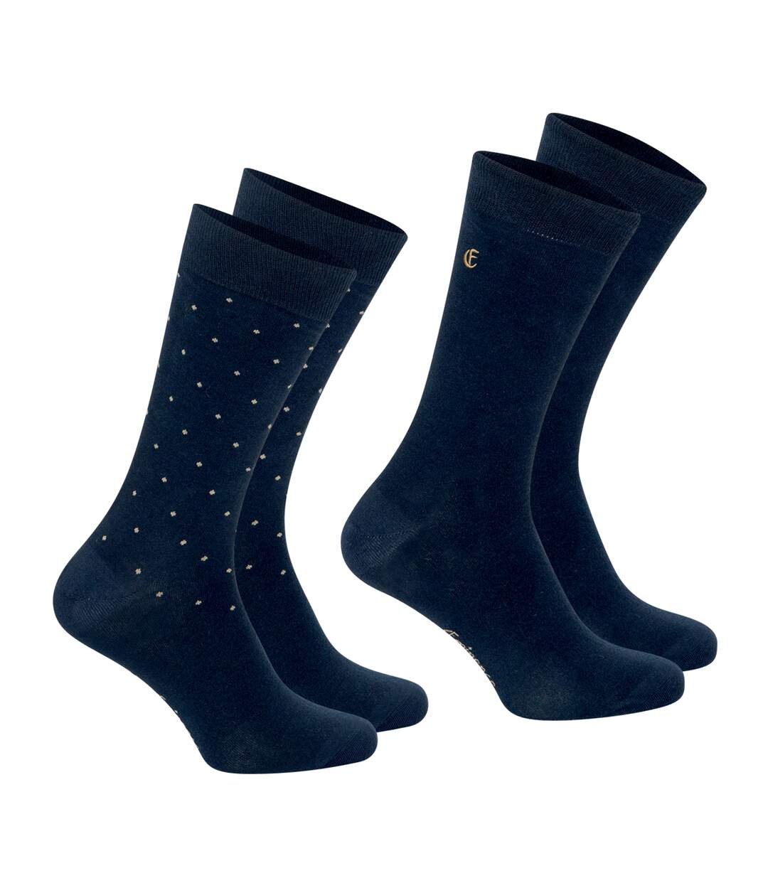 Lot de 2 paires de chaussettes mi-hautes homme Fantaisie Eminence-1