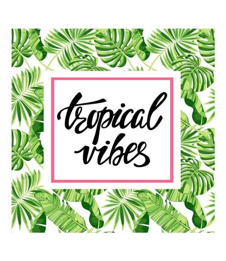 Lot de 20 Serviettes en Papier Tropical Vibes 33x33cm Vert