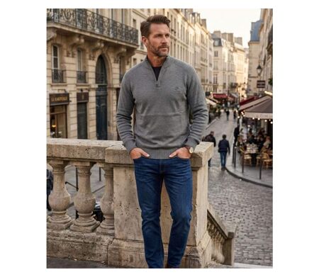 Pull camionneur col montant zippé PLAYER4T