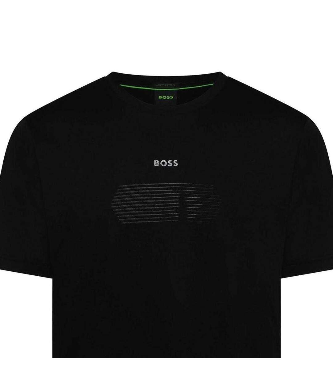 T-shirt Motif/style À Rayures Unity Homme Noir Boss-3