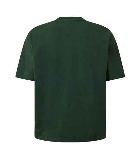 Mens Logo Cotton Regular T-shirt Washed Green GodMade