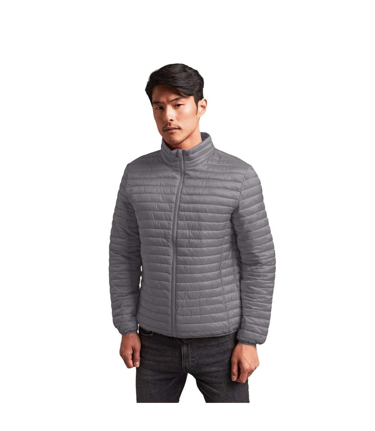 2786 Mens Tribe Fineline Padded Jacket (Steel)