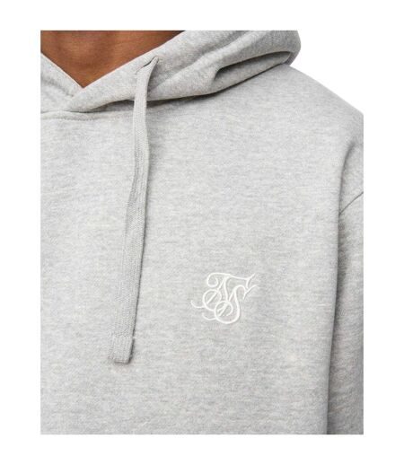 Mens Essentials Overhead Hoodie Grey Marl SikSilk