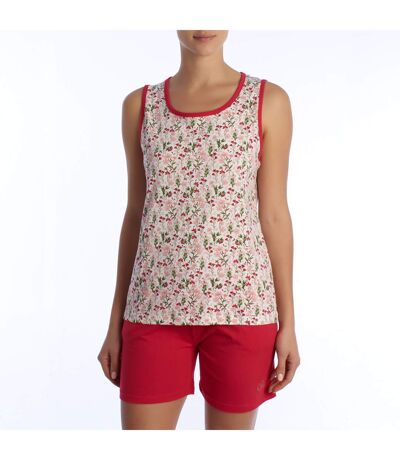 Women's Summer Pajamas with Wide Straps, Cotton KL45250