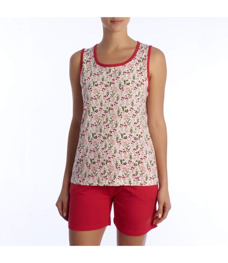 Women's Summer Pajamas with Wide Straps, Cotton KL45250