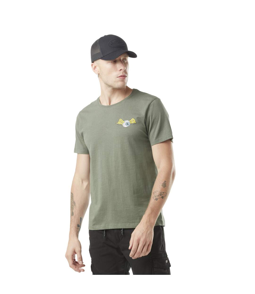 T-shirt homme col rond en coton Eye Vondutch