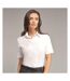 Russell Collection Ladies/Womens Short Sleeve Easy Care Oxford Shirt (White) - UTBC1024-1