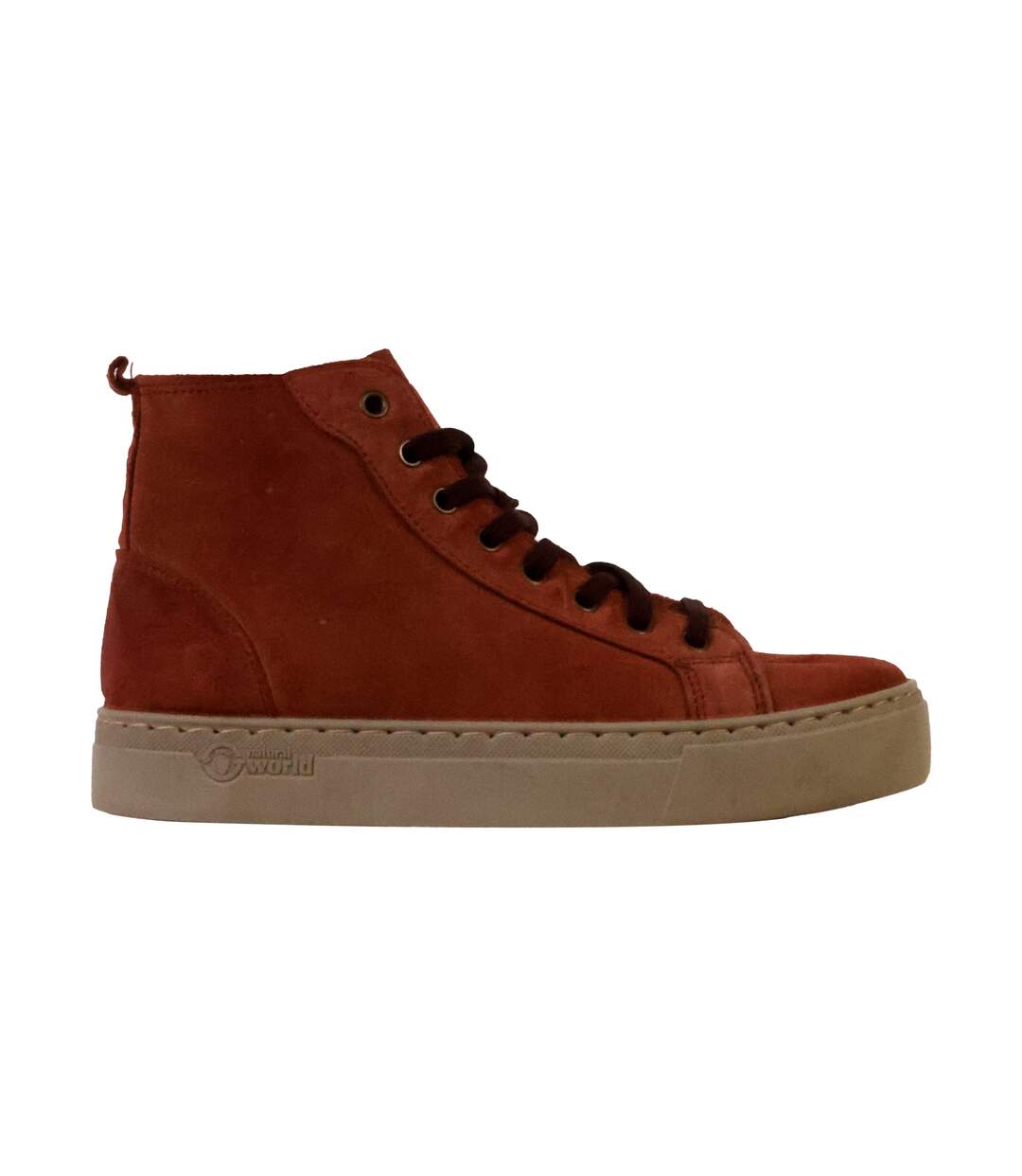 Basket Montante Cuir Natural World-2