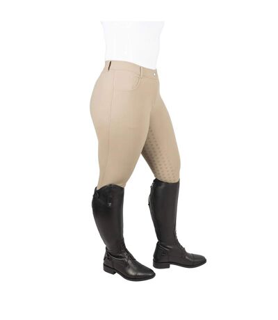 Womens/ladies Elevate Oakham Breeches Taupe Hy
