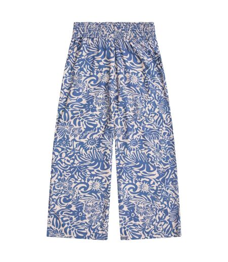 Pantacourt tassia femme bleu clair Animal