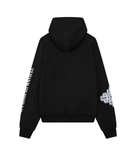 Sweat À Capuche Manches Tombantes Motif/style Imprimé Graphique Adulte Noir Couture