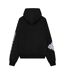 Sweat À Capuche Manches Tombantes Motif/style Imprimé Graphique Adulte Noir Couture-3