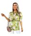 Womens/ladies Polyester Batwing Top Green AX Paris-2