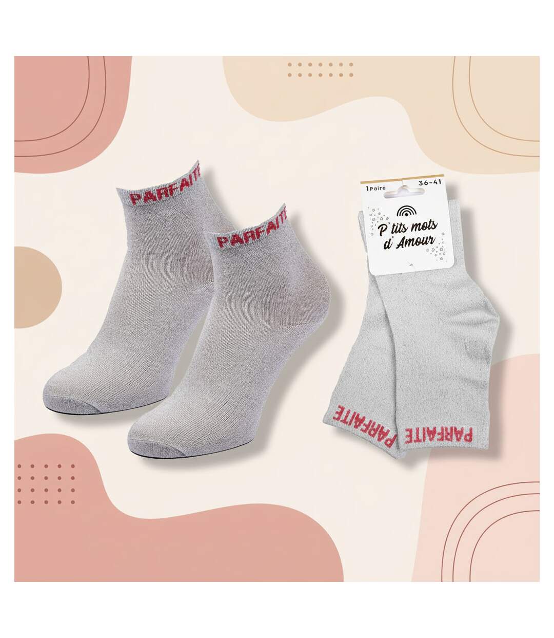 OZABI Chaussettes Femme a Paillettes Soquettes-4
