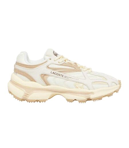 Womens/ladies L003 2k24 Leather Trainers Off White Lacoste
