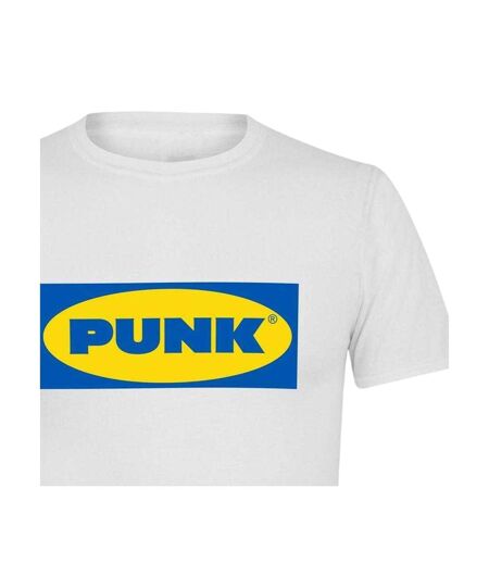Unisex Adult Punk T-shirt White AWD