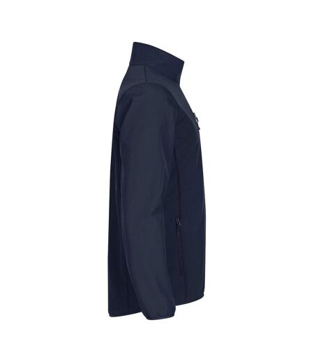 Mens Classic Soft Shell Jacket Dark Navy Clique