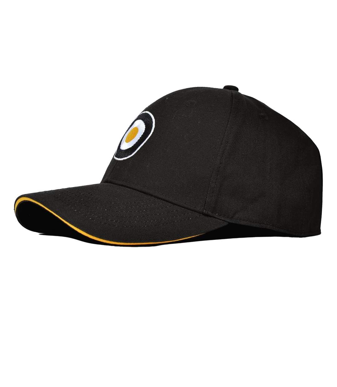 Mens Target Snapback Baseball Cap Black Gold Lambretta-2