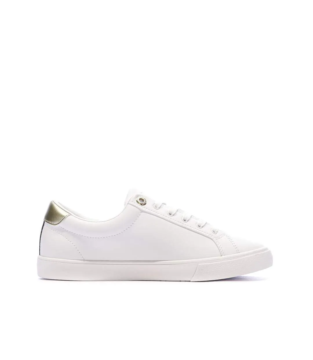 Baskets blanches/argent femme tommy hilfiger sneaker-2