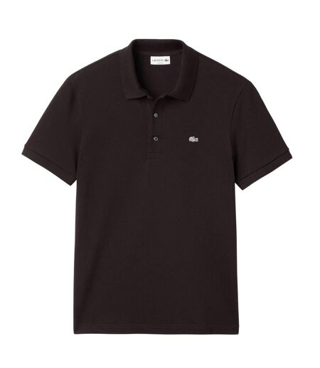 Mens Piqué Stretch Slim Polo Shirt Black Lacoste