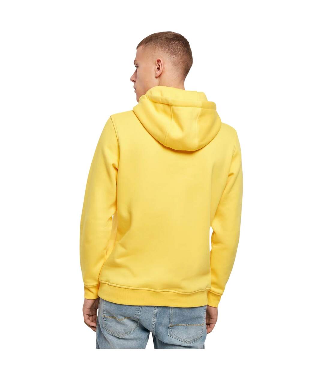 Sweat À Capuche Homme Jaune Taxi Build Your Brand-3