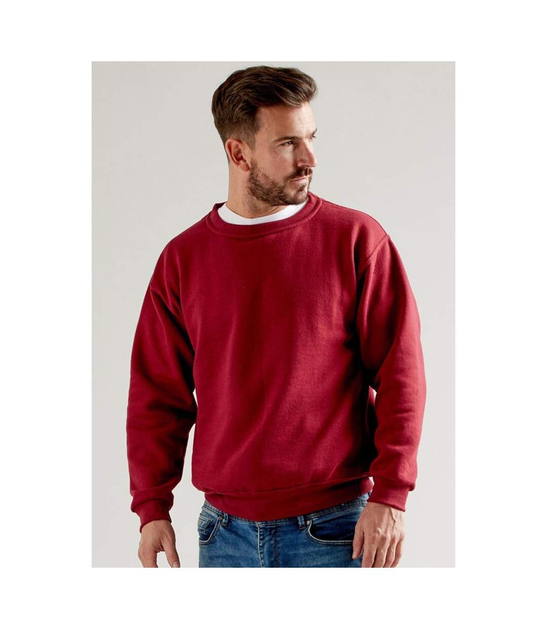 Sweatshirt uni adulte unisexe bordeaux UCC-2
