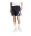 Mens Fleece Striped Track Shorts Navy Red Adidas-3