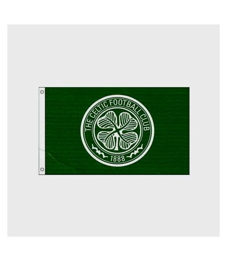 Celtic FC Drapeau Core Crest (Vert/Blanc) (One Size) - UTBS2443