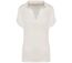 Polo en lin - Femme - PATS221 - beige ivoire-1