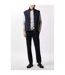 Mens Quilted Funnel Neck Gilet Navy Burton-1