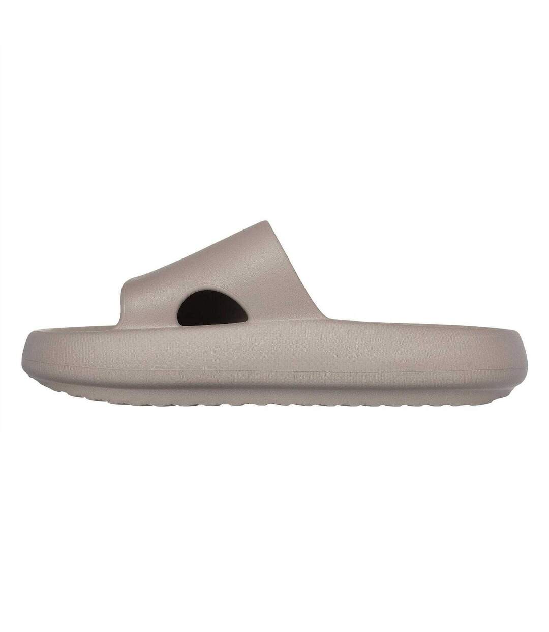 Claquettes Motif/style 1 Seule Sangle Femme Gris Skechers-2
